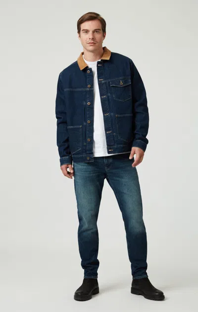 Mavi London Relaxed Tapered Leg In Deep Blue Denim In Dark Blue