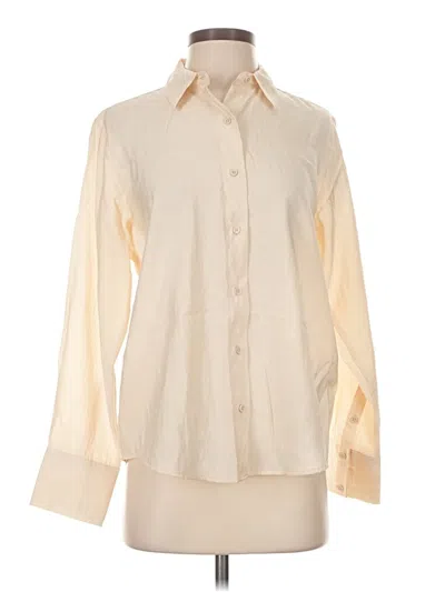 Pre-owned Mavi Long Sleeve Blouse In Ivory