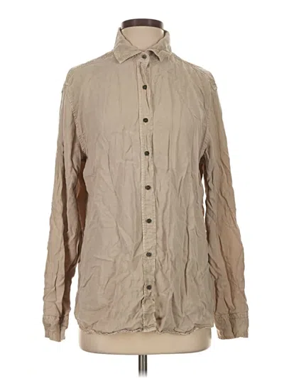 Pre-owned Mavi Long Sleeve Button Down Shirt In Tan