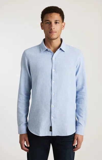 Mavi Long Sleeve Button-up Shirt In Frozen Fjord In Blue
