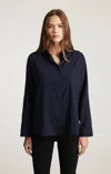 Mavi Long Sleeve Button-up Shirt In Night Sky In Blue