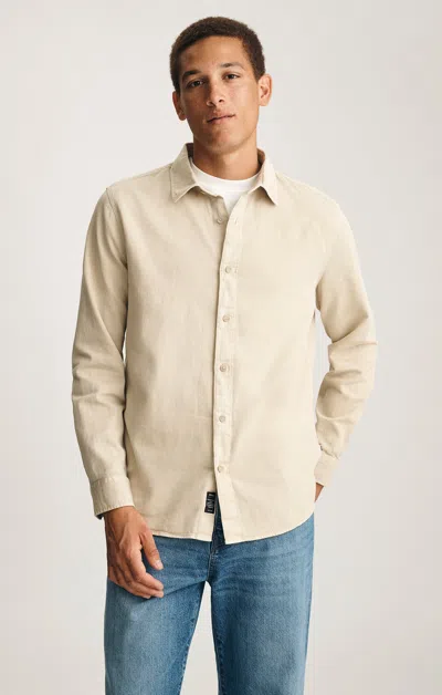 Mavi Long Sleeve Button-up Shirt In Peyote In Neutral