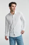 Mavi Long Sleeve Button-up Shirt In Antique White In White