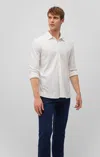 Mavi Long Sleeve Button-up Shirt In Antique White In White