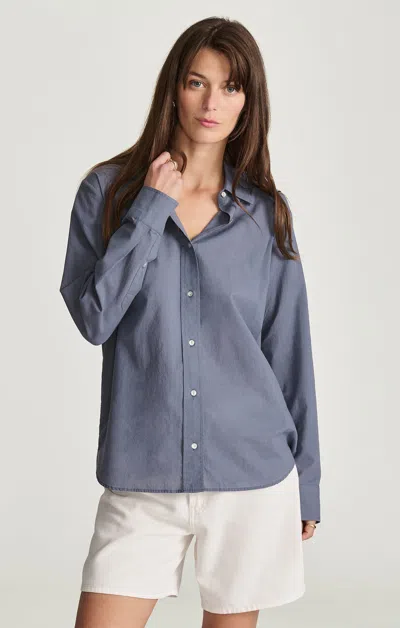 Mavi Long Sleeve Button-up Shirt In Grisaille In Gray