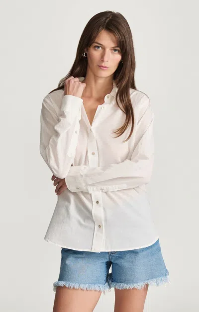 Mavi Long Sleeve Button-up Shirt In White