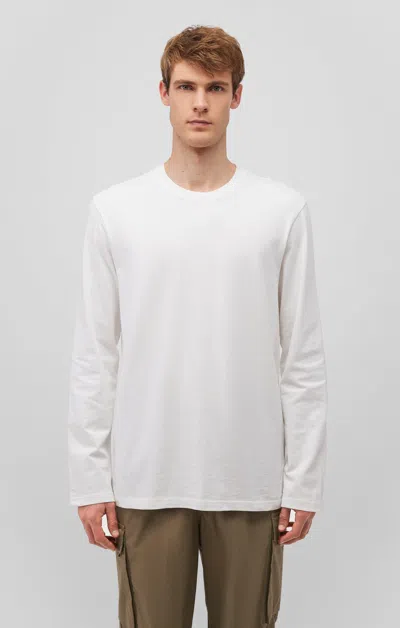 Mavi Long Sleeve Crew Neck T-shirt In Antique White