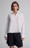 Mavi Long Sleeve Tencel™ Shirt In White
