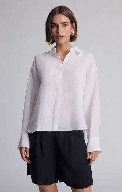 Mavi Long Sleeve Tencel™ Shirt In White
