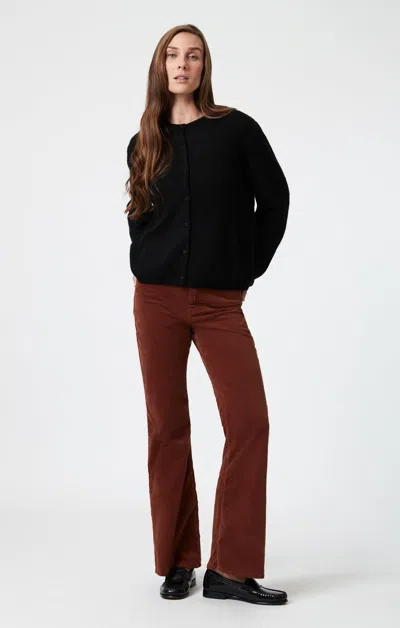 Mavi Los Angeles Flare In Brown Velvet