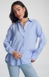 Mavi Luxe Touch Button-up Shirt In Lavender Lustre In Blue