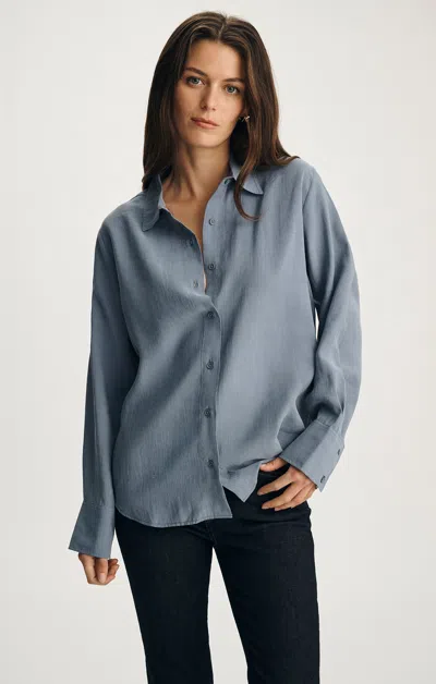 Mavi Luxe Touch Tencel™ Button-up Shirt In Infinity In Blue