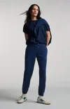 Mavi Luxe Touch Tencel™ Sweatpants In Medieval Blue In Dark Blue