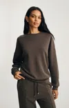 Mavi Luxe Touch Tencel™ Sweatshirt In Delicioso In Brown