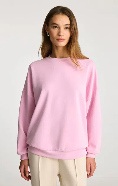 Mavi Luxe Touch Tencel™ Sweatshirt In Lilac Sachet In Pink