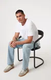 Mavi Marcel Loose Straight Leg In Bleached Classic Blue In Light Blue