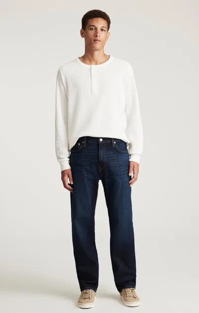 Mavi Marcel Loose Straight Leg In Deep Brushed Classic Blue