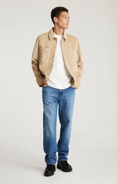 Mavi Marcel Loose Straight Leg In Mid Brushed Classic Blue