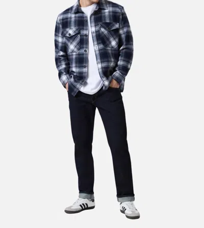 Mavi Marcus Slim Straight Jean In Deep Selvedge In Blue