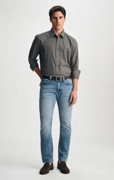 Mavi Marcus Slim Straight Jeans In Light Feather In Light Blue