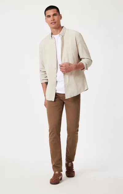 Mavi Marcus Slim Straight Leg In Bronze Supermove In Brown