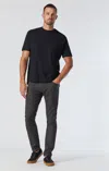Mavi Marcus Slim Straight Leg In Brown Feather Tweed In Brown