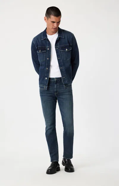 Mavi Marcus Slim Straight Leg In Dark  Organic Vintage In Dark Blue