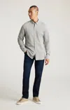 Mavi Marcus Slim Straight Leg In Deep Brushed Feather Blue In Gray