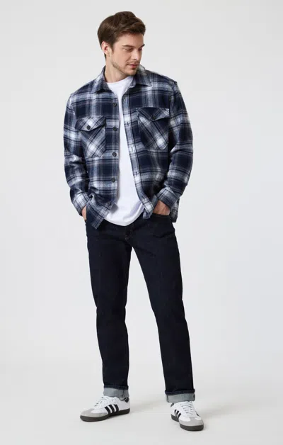 Mavi Marcus Slim Straight Leg In Deep Selvedge In Dark Blue