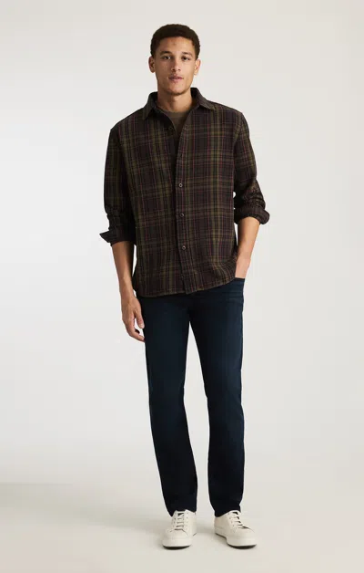 Mavi Marcus Slim Straight Leg In Ink Brushed Supermove In Blue