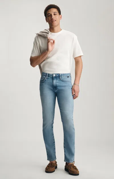 Mavi Marcus Slim Straight Leg In Light Blue Feather Blue
