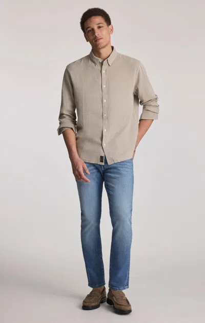 Mavi Marcus Slim Straight Leg In Light  Brushed Classic Vintage In Blue