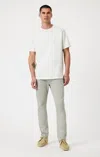Mavi Marcus Slim Straight Leg In Light Sage Supermove In Green