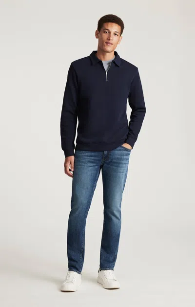 Mavi Marcus Slim Straight Leg In Mid Classic Blue