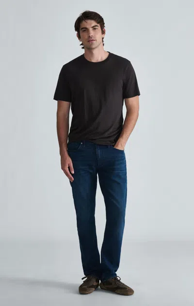 Mavi Marcus Slim Straight Leg In Midnight Air-lite In Dark Blue
