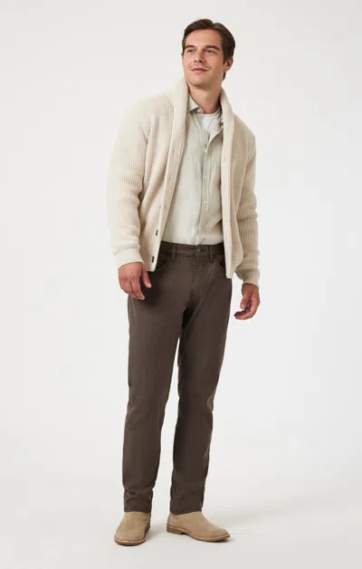 Mavi Marcus Slim Straight Leg In Oak Luxe Twill In Brown