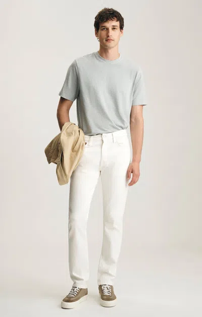 Mavi Marcus Slim Straight Leg In Off White Classic Blue In Multi
