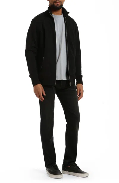 Mavi Marcus Slim Straight Leg Jeans In Black Shadow Feather Blue