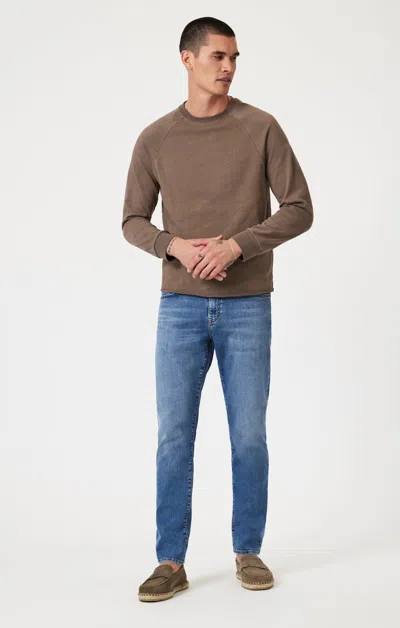 Mavi Marcus Slim Straight Leg Jeans In  Williamsburg In Medium Blue