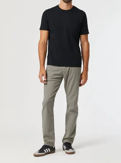 Mavi Marcus Slim Straight Leg Pants In Pewter Luxe Twill In Black
