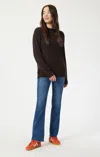 Mavi Maria Flare In Mid Brushed Flex Blue In Medium Blue