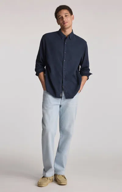 Mavi Marlon Modern Straight Leg In Bleached Ocean Blue