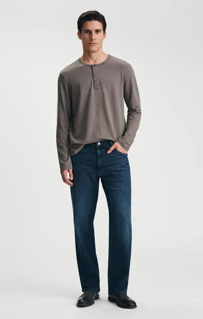 Mavi Marlon Straight Leg Jeans In Deep Cashmere Lite In Dark Blue