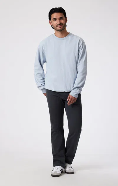 Mavi Matt Relaxed Straight Leg In Anthracite Casual Twill In Dark Grey