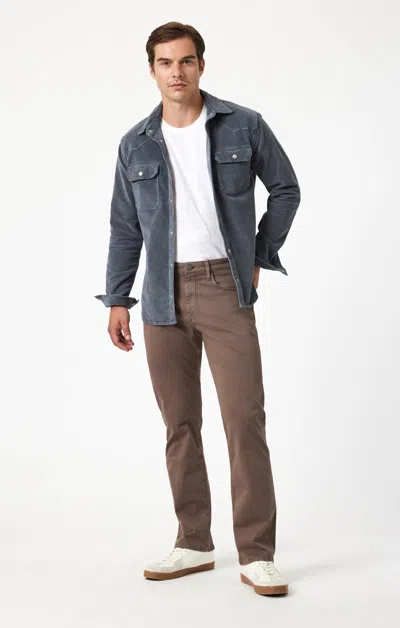 Mavi Matt Relaxed Straight Leg In Brown Casual Twill