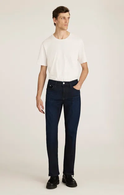 Mavi Matt Relaxed Straight Leg In Deep Brushed Feather Blue