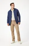 Mavi Matt Relaxed Straight Leg In Khaki Casual Twill In Tan