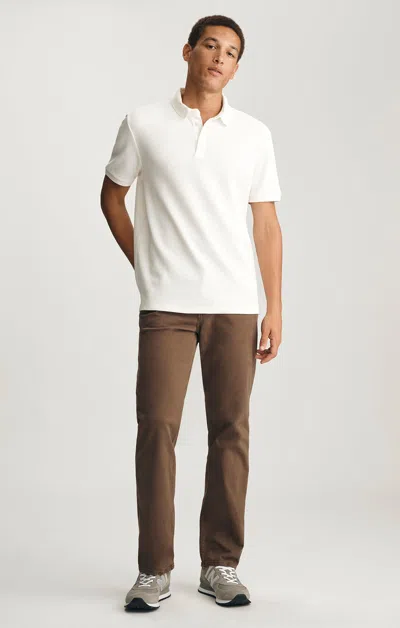 Mavi Matt Relaxed Straight Leg In Mocha Twill In Brown