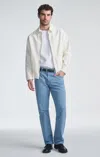 Mavi Matt Relaxed Straight Leg In Riviera Twill In Medium Blue