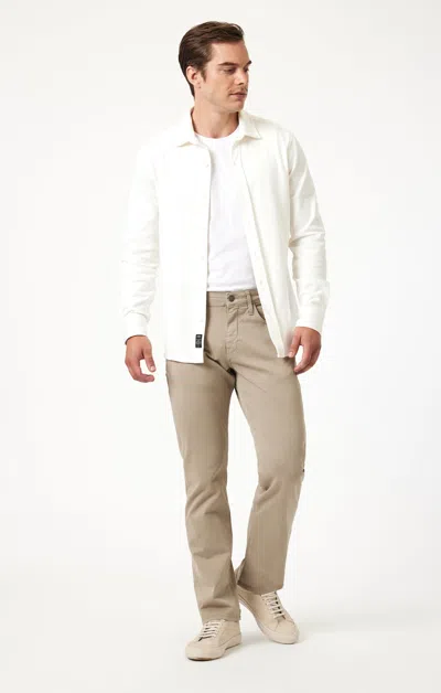 Mavi Matt Relaxed Straight Leg In Sand Casual Twill In Beige